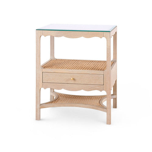 Arianna 1-Drawer Side Table Sand
