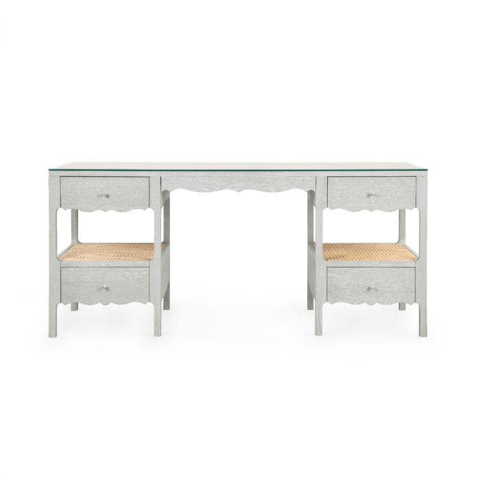 Arianna Desk - Soft Gray