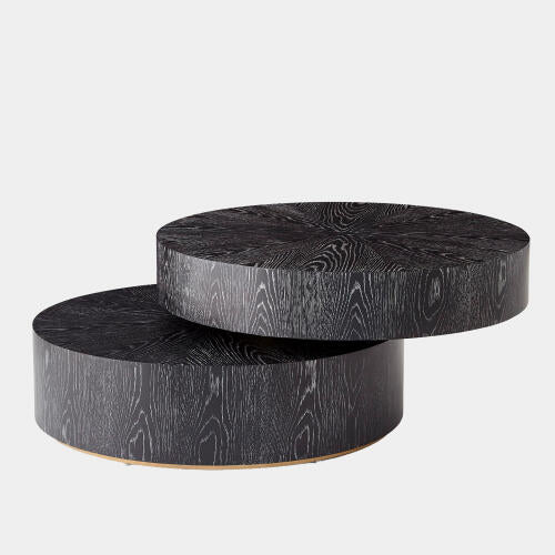 Pivot Cocktail Table Ebony Cerused