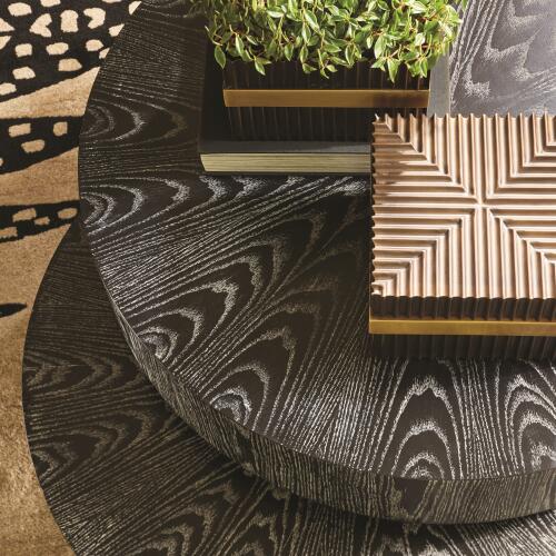 Pivot Cocktail Table Ebony Cerused