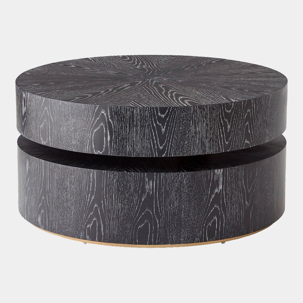 Pivot Cocktail Table Ebony Cerused
