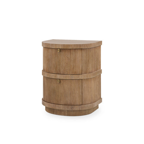 Atlas 2-Drawer Side Table, Soft Glow Oak