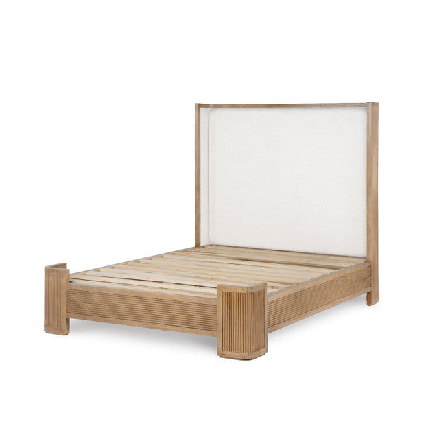 Atlas Queen Bed Soft Glow Oak