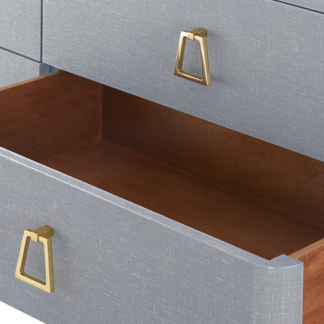 Audrey Extra Large 6-Drawer Washed Winter Gray