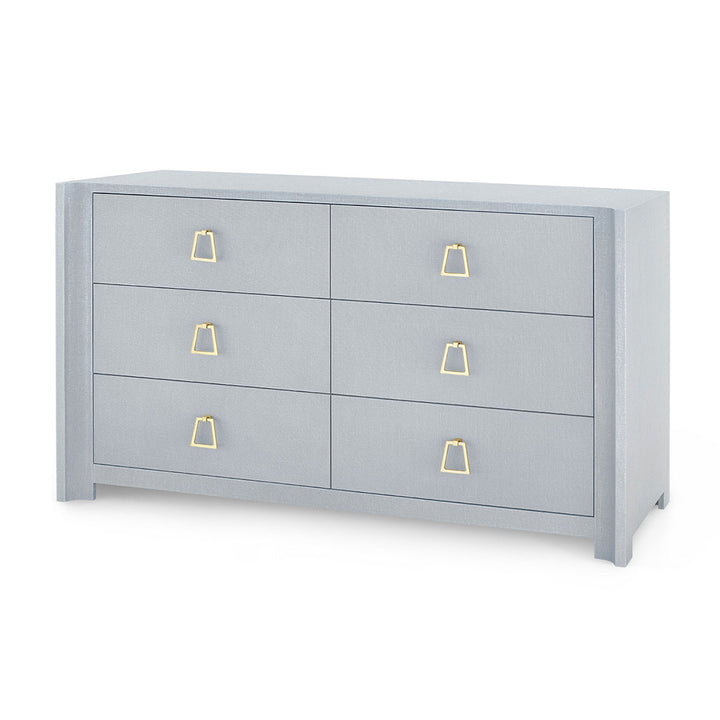 Audrey Extra Large 6-Drawer Washed Winter Gray
