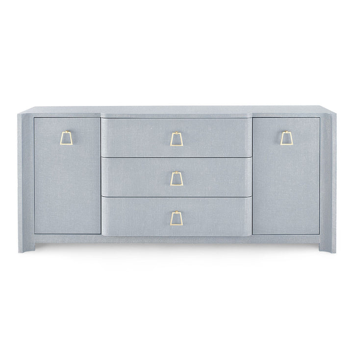 Audrey 3-Drawer &amp; 2-Door Washed Winter Gray