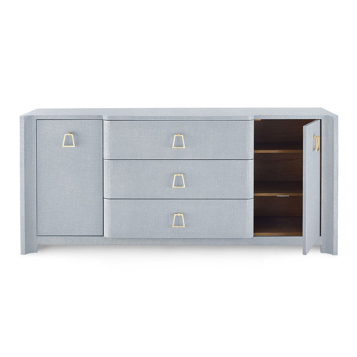 Audrey 3-Drawer &amp; 2-Door Washed Winter Gray