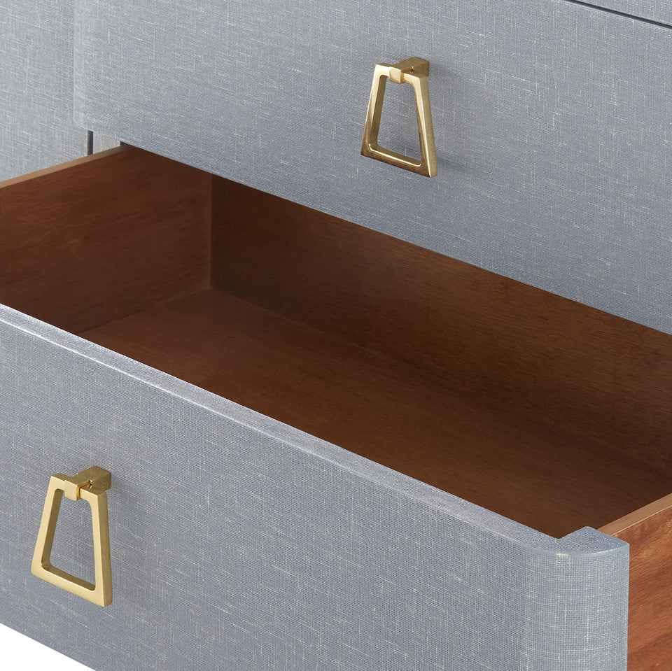 Audrey 3-Drawer &amp; 2-Door Washed Winter Gray