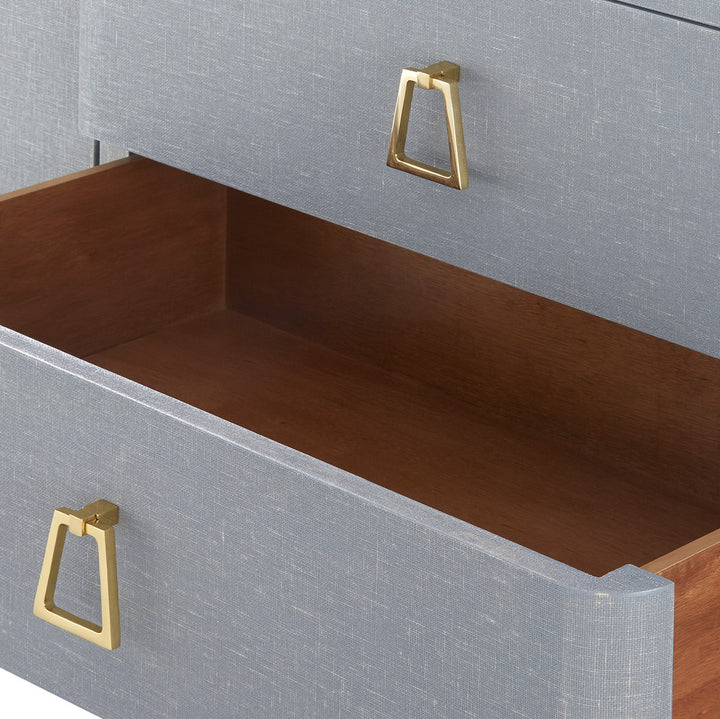 Audrey 3-Drawer &amp; 2-Door Washed Winter Gray