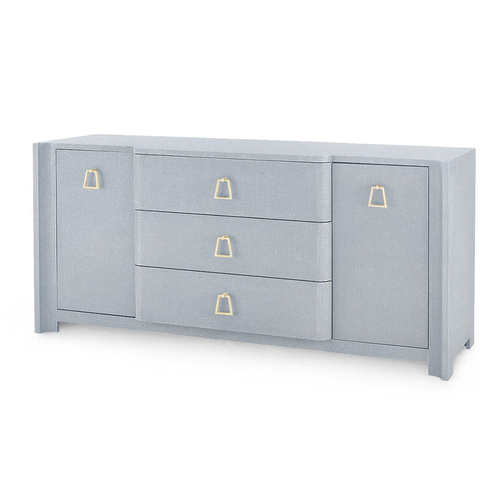 Audrey 3-Drawer &amp; 2-Door Washed Winter Gray