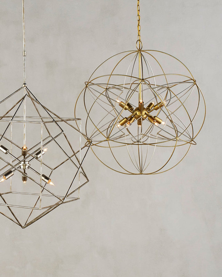 Zenda Gold Orb Chandelier