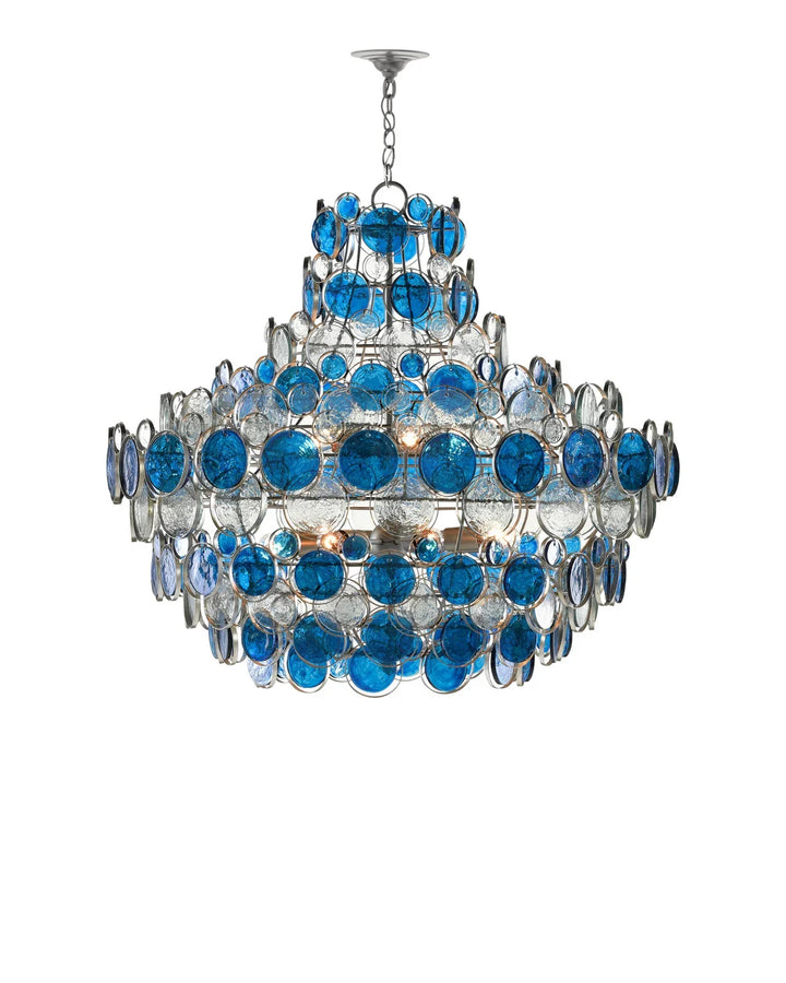 Galahad Large Blue Chandelier