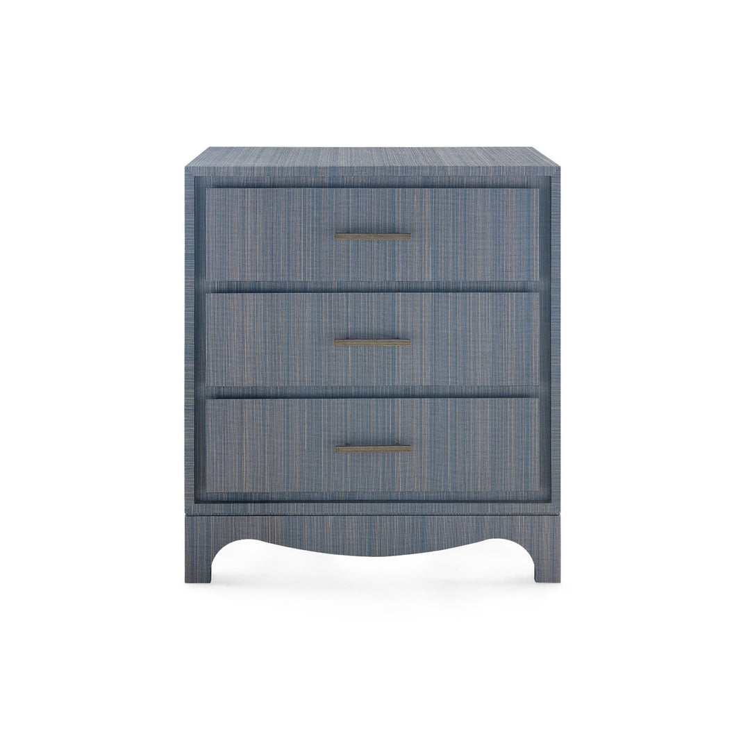 Barrett 3-Drawer Side Table Denim Mist