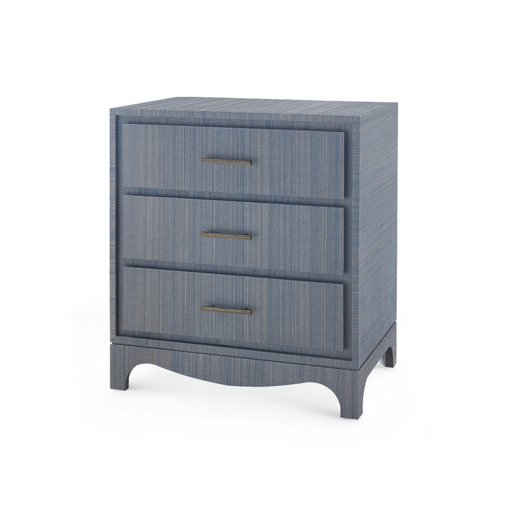 Barrett 3-Drawer Side Table Denim Mist
