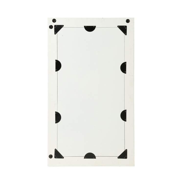 Wood Inlay Floral Mirror