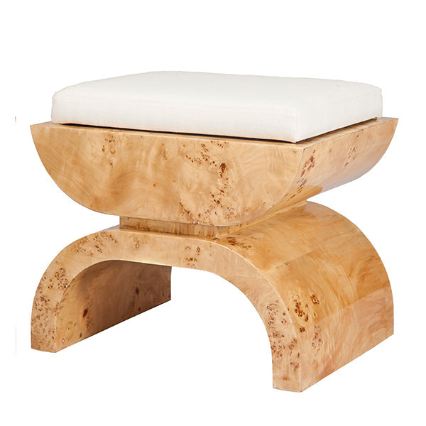 Biggs Stool Bench Burl Wood