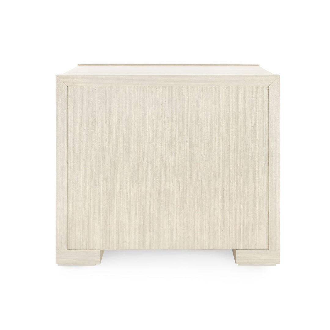 Blake 3-Drawer Side Table Blanched Oak