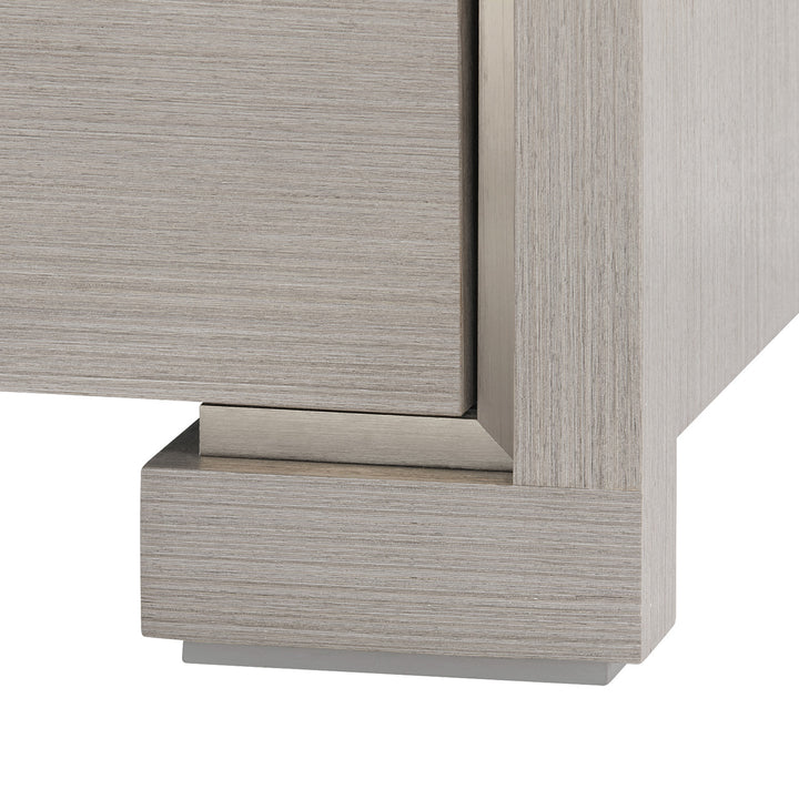 Blake 3-Drawer Side Table Taupe Gray