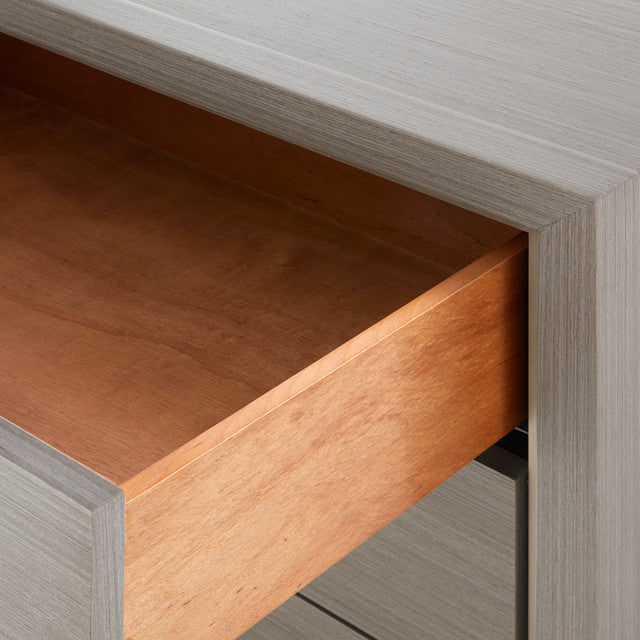 Blake 3-Drawer Side Table Taupe Gray