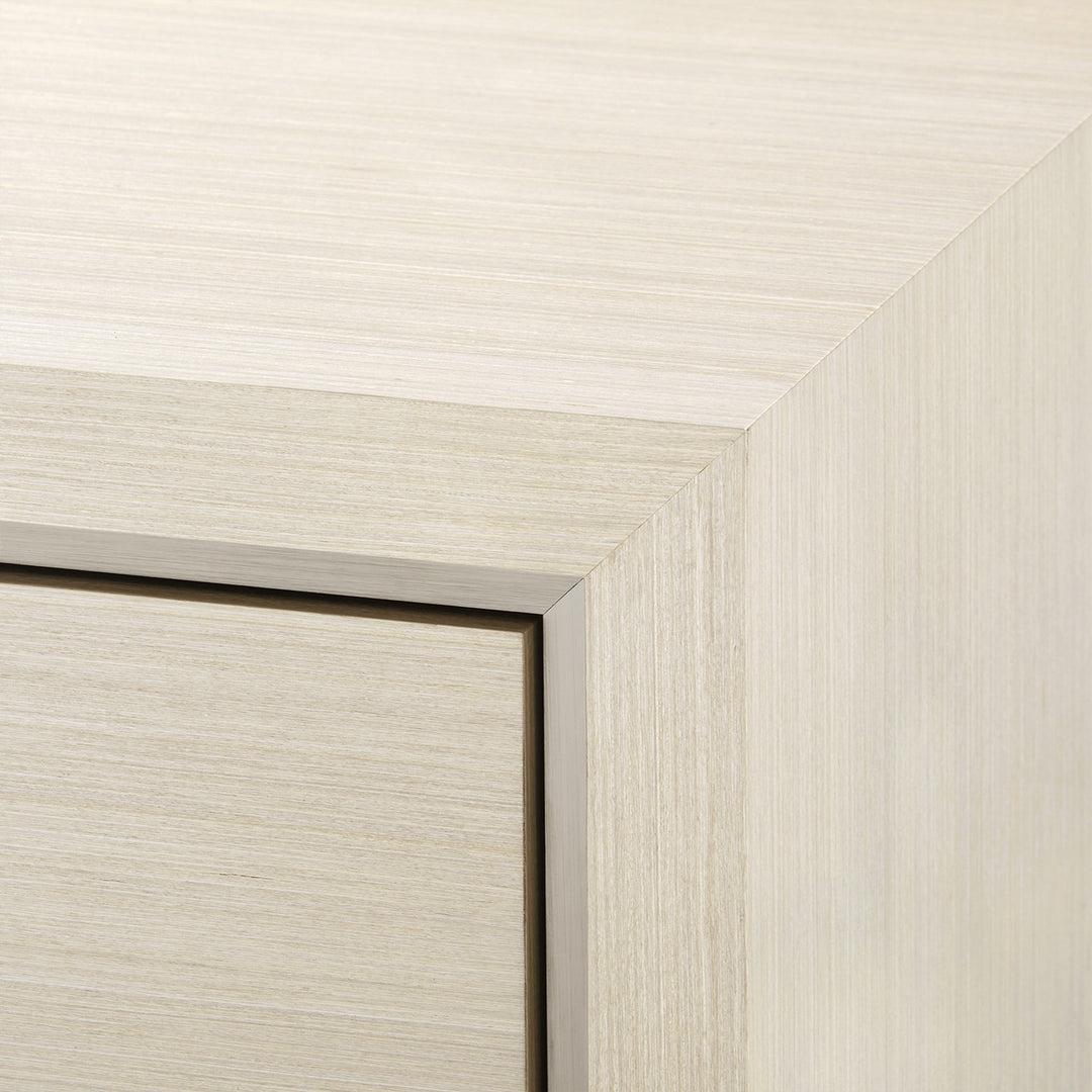 Blake Four Door Cabinet Blanched Oak