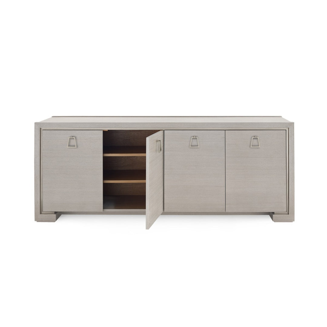 Blake Four Door Cabinet Taupe Gray