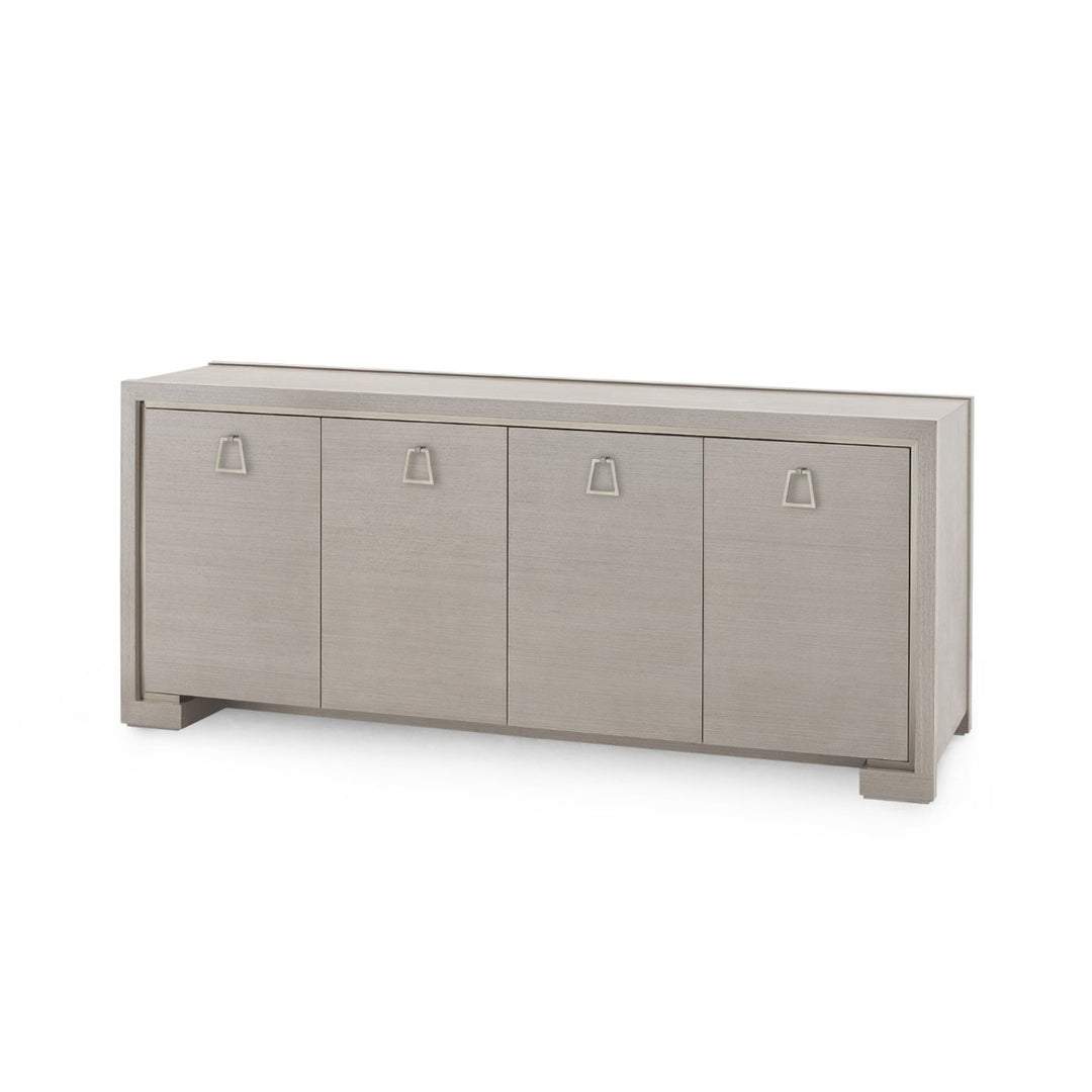 Blake Four Door Cabinet Taupe Gray