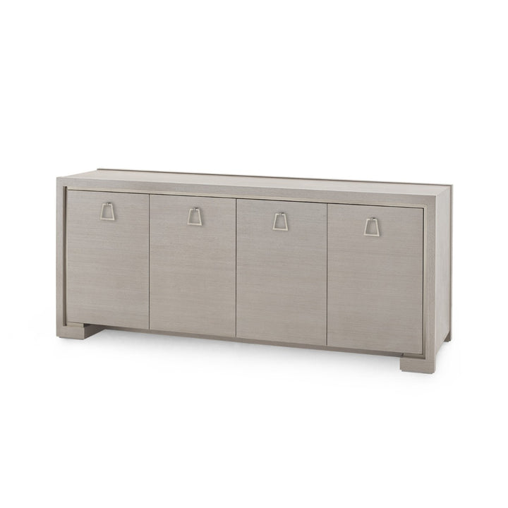 Blake Four Door Cabinet Taupe Gray