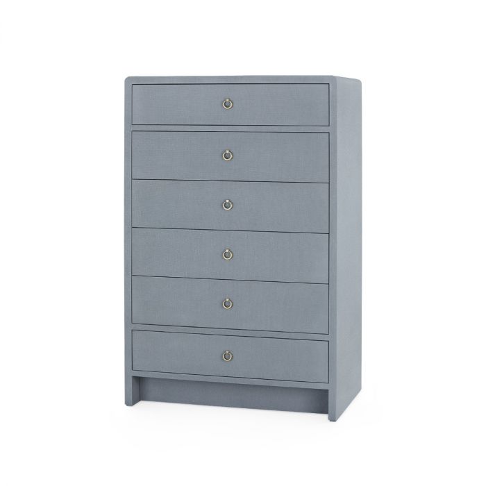 Bryant Tall 6-Drawer Dresser - Winter Gray
