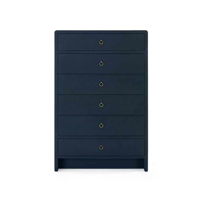 Bryant Tall 6-Drawer Dresser - Blue Steel