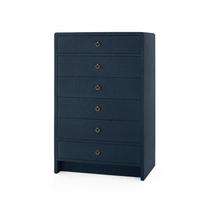 Bryant Tall 6-Drawer Dresser - Blue Steel