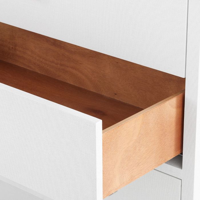 Bryant Tall 6-Drawer Dresser - Chiffon White