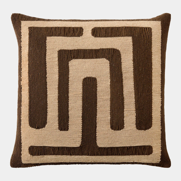 Carthago Beaded Pillow Latch Sepia