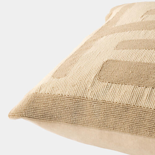 Carthago Beaded Pillow Latch Sand