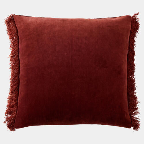 Duafe Beaded Pillow Rust