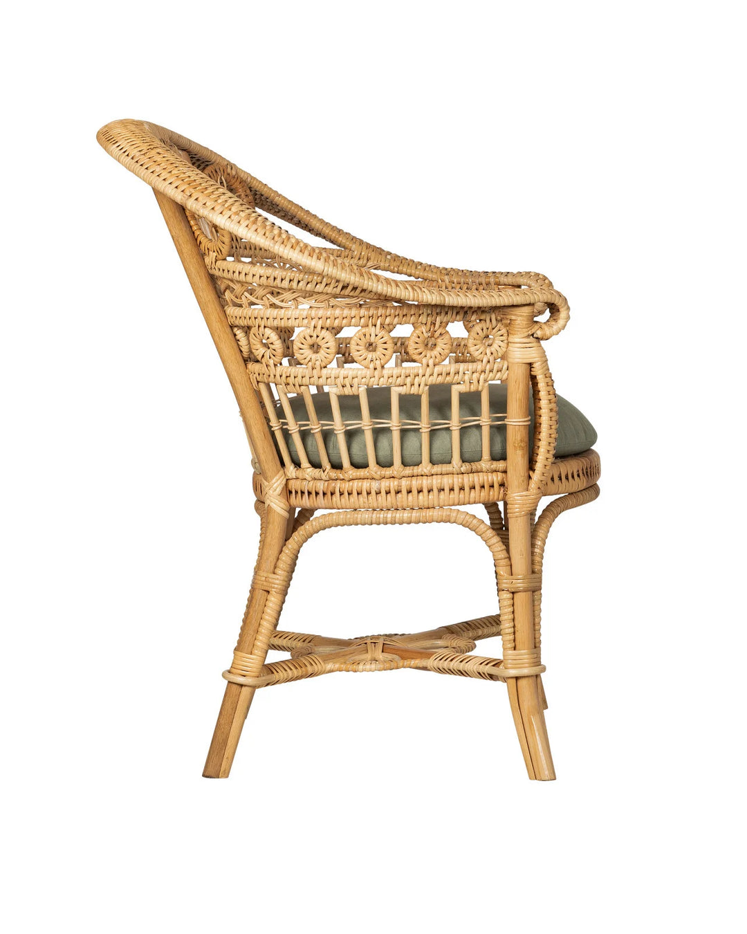 Eugenie Natural Armchair, Linho Loden
