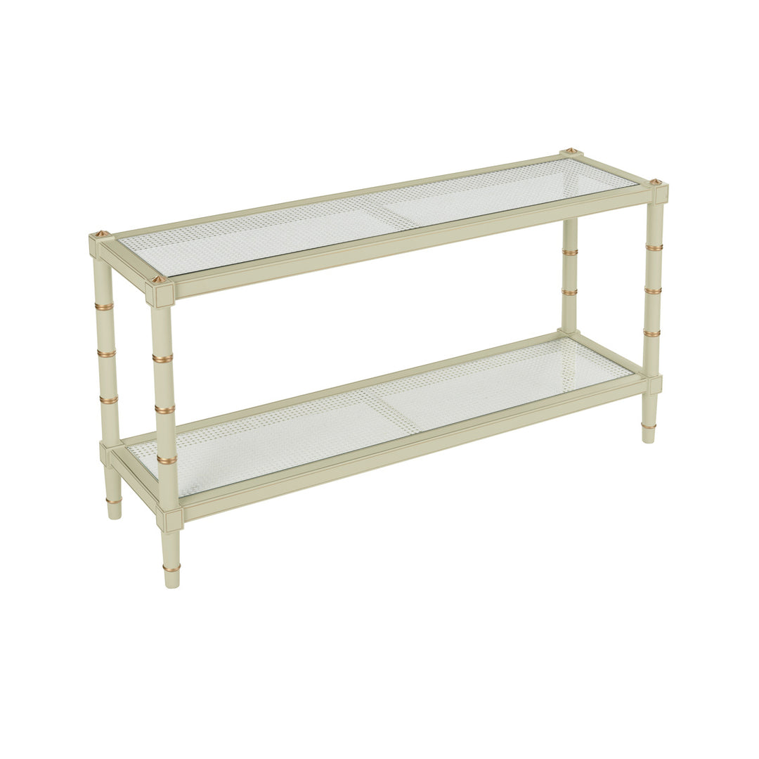 Conner Cane Console - Green