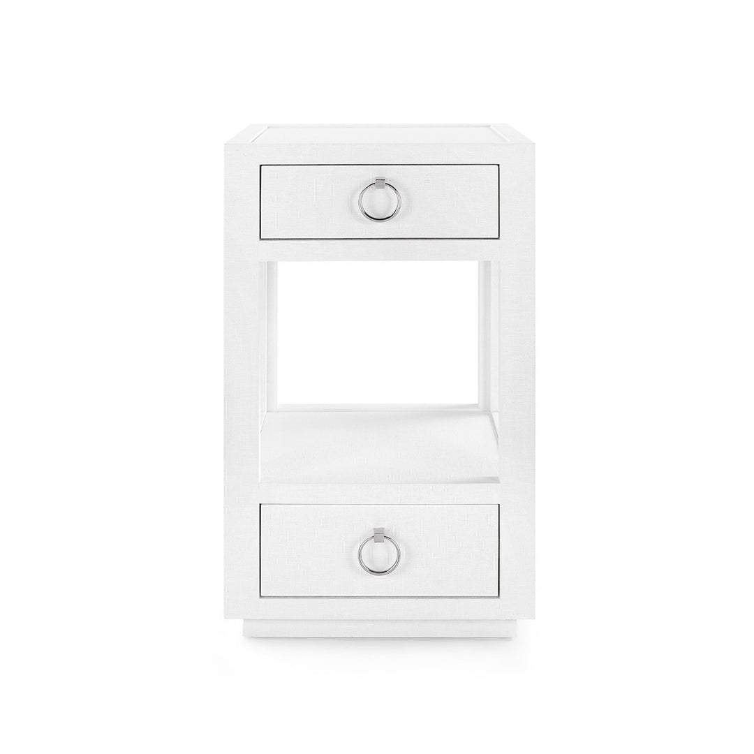 Camilla 2-Drawer Side Table Chiffon White