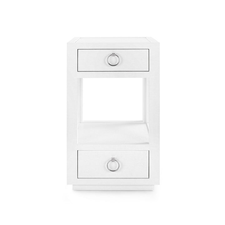 Camilla 2-Drawer Side Table Chiffon White