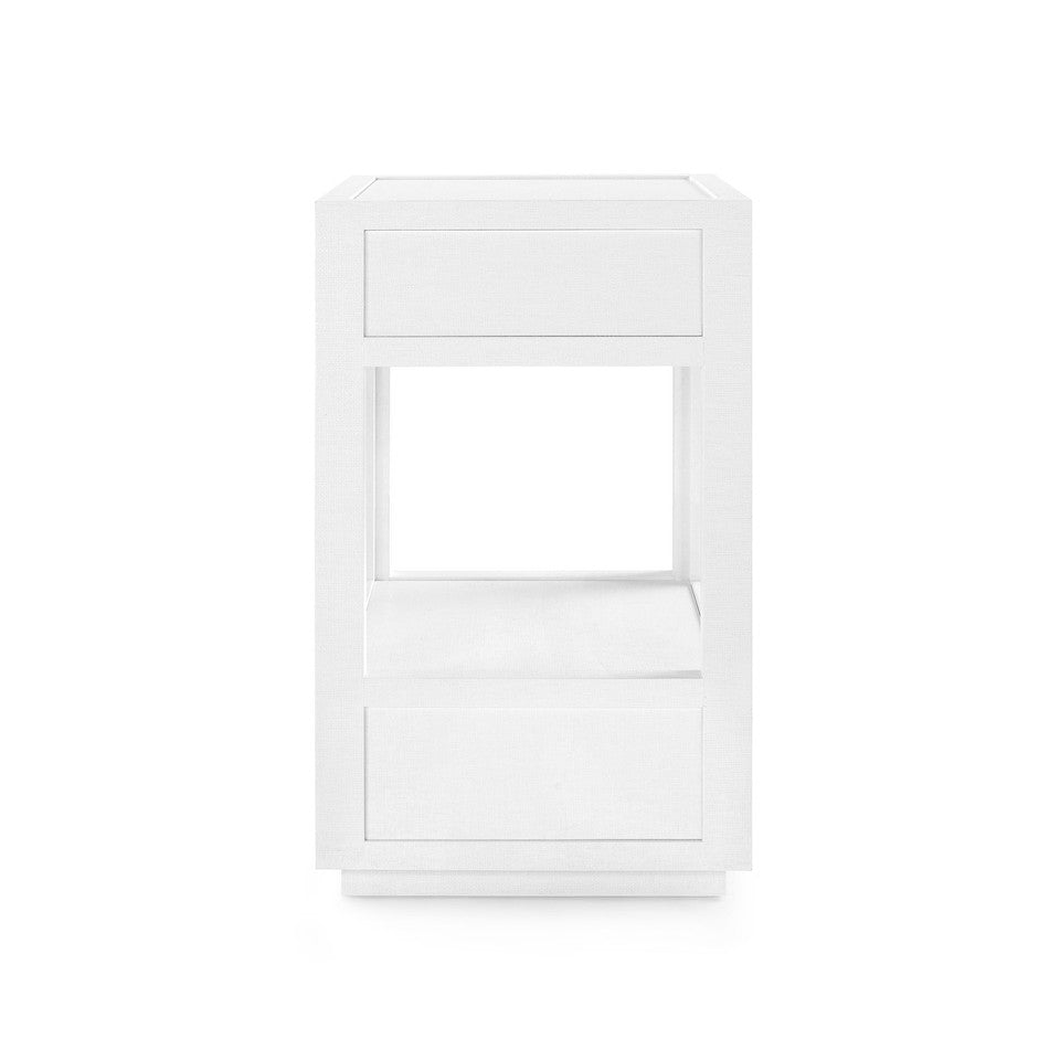 Camilla 2-Drawer Side Table Chiffon White