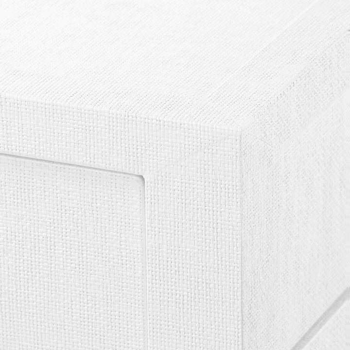 Camilla 2-Drawer Side Table Chiffon White