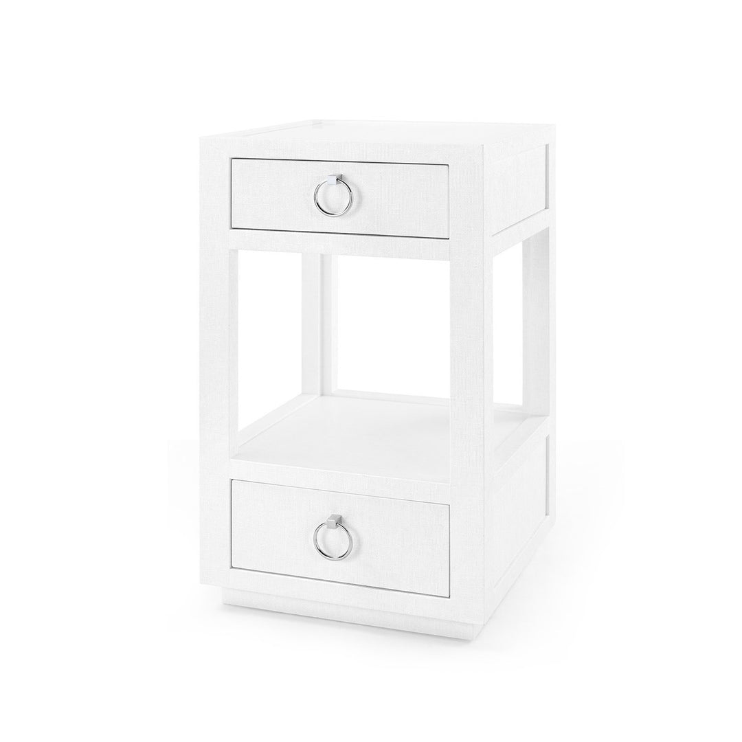 Camilla 2-Drawer Side Table Chiffon White
