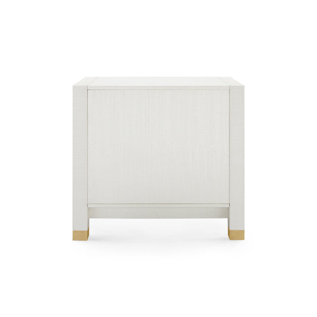 Camden 3-Drawer Side Table Sand White
