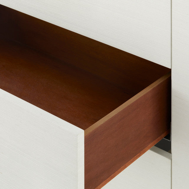 Camden 3-Drawer Side Table Sand White