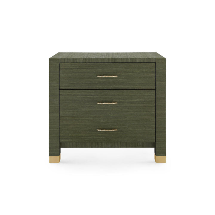 Camden 3-Drawer Side Table Deep Olive