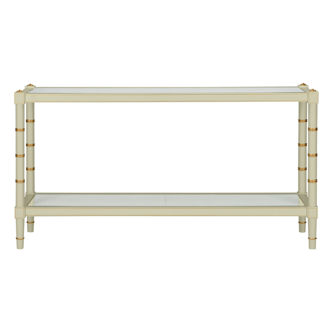 Conner Cane Console - Green