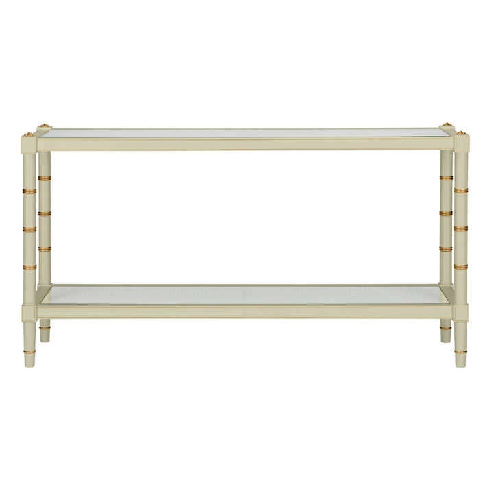 Conner Cane Console - Green