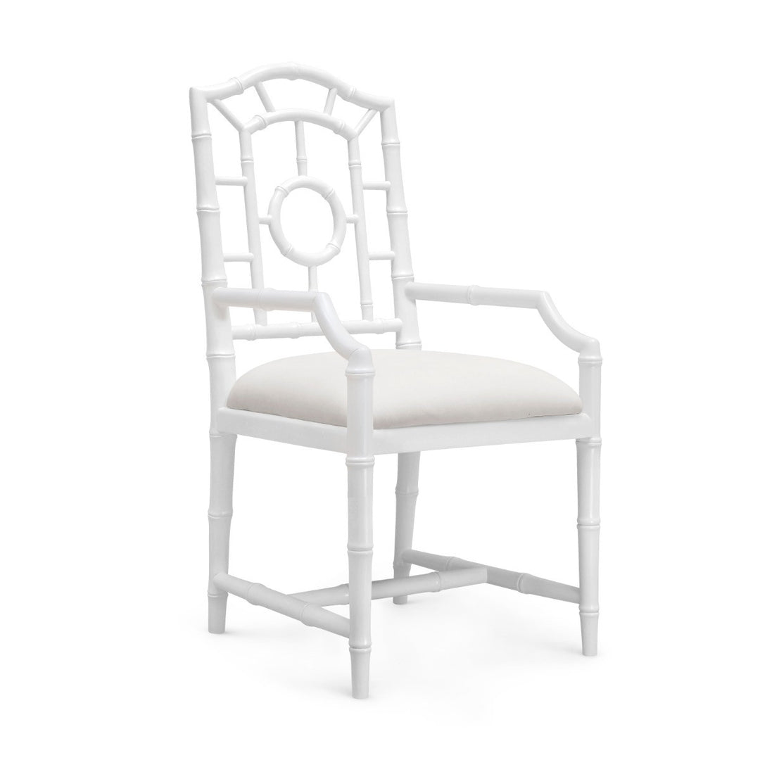 Chloe Arm Chair Eggshell White