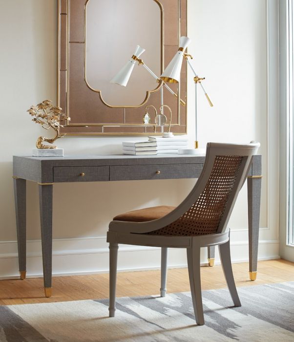 Claudette Desk - Washed Winter Gray