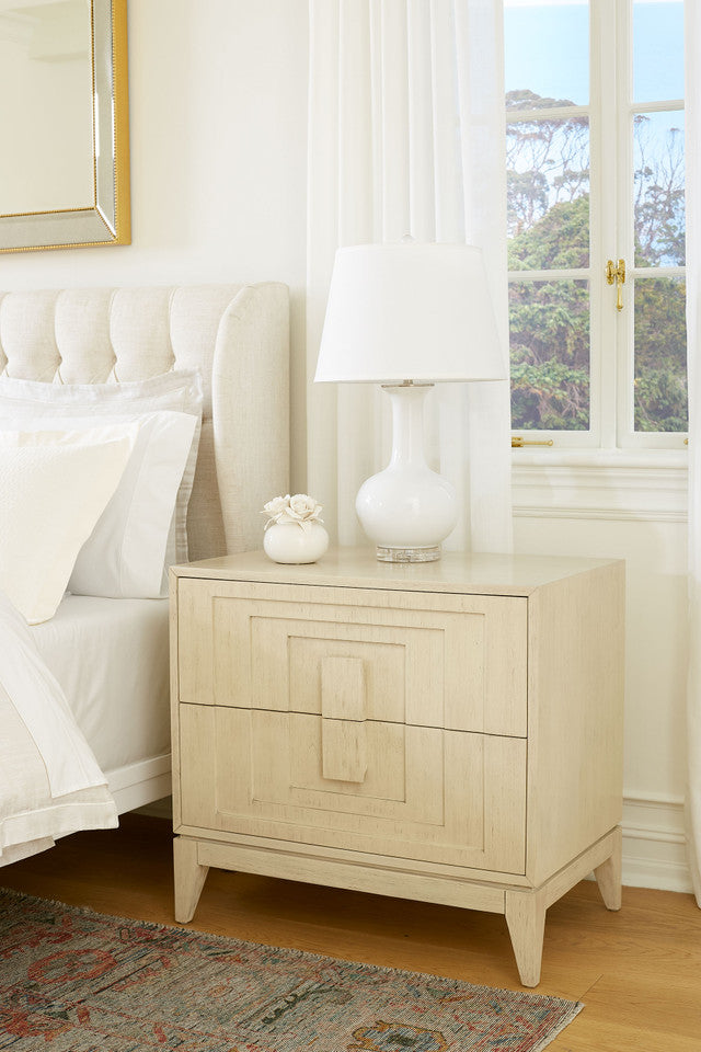 Cooper 2-Drawer Side Table - Sailcloth Sheen