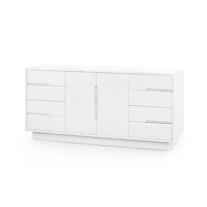 Cora 8-Drawer &amp; 2-Door Cabinet - Soft White